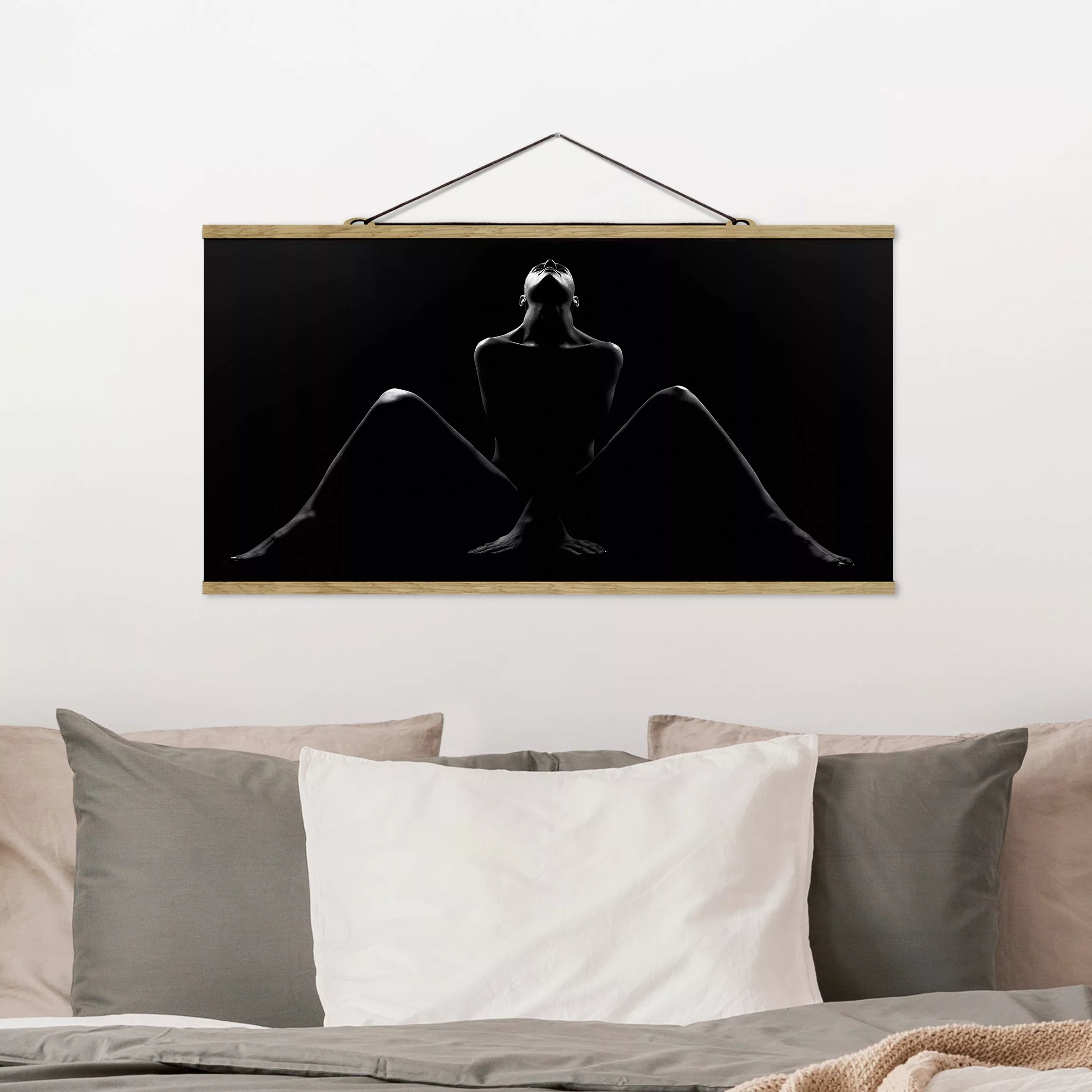 Stoffbild Akt & Erotik mit Posterleisten - Querformat Alexa günstig online kaufen