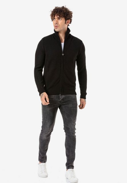 RedBridge Cardigan Herren Strickjacke Cardigan Schwarz XL günstig online kaufen