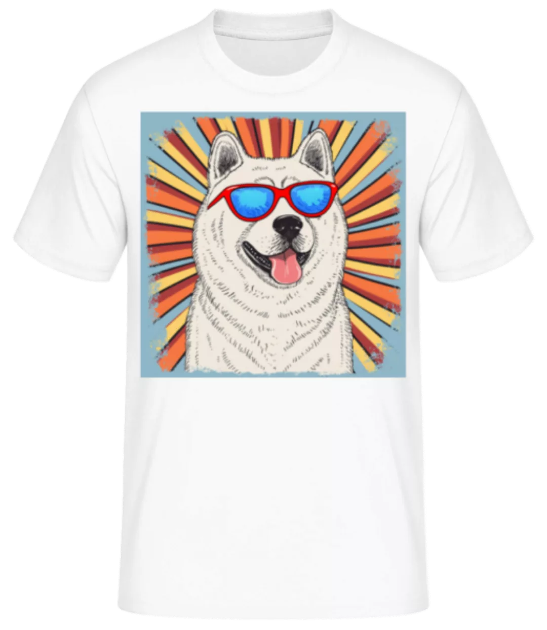 Akitas Hippie Look · Männer Basic T-Shirt günstig online kaufen