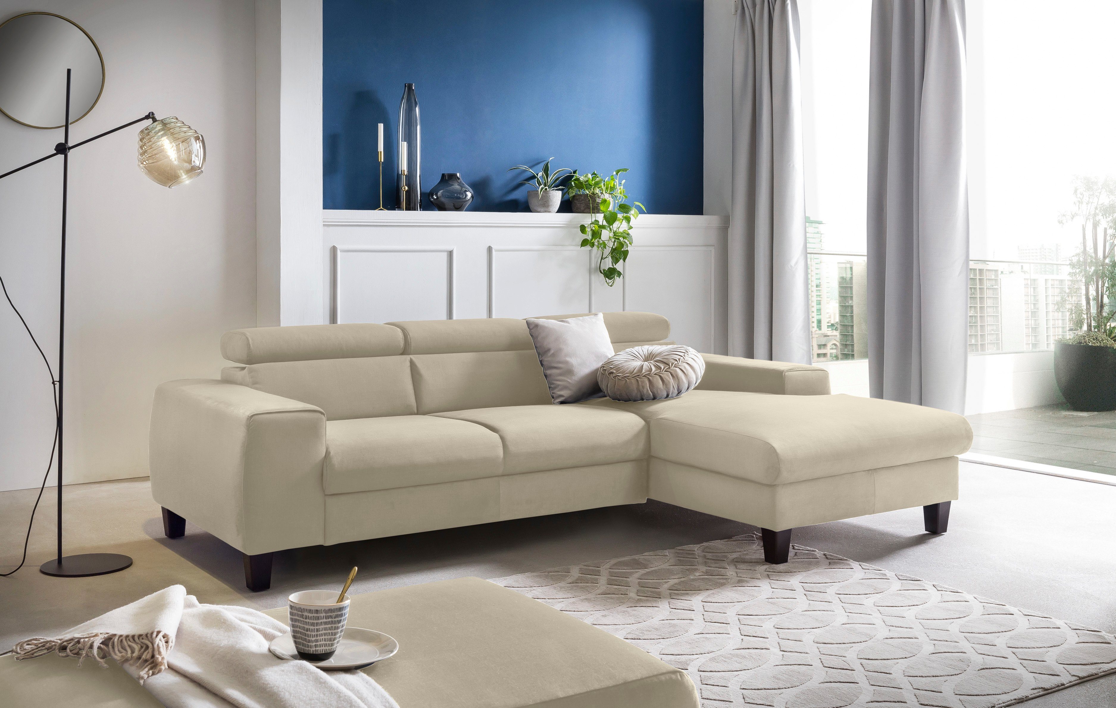 COTTA Ecksofa Morven L-Form mit Kopfteilverstellung, günstig online kaufen