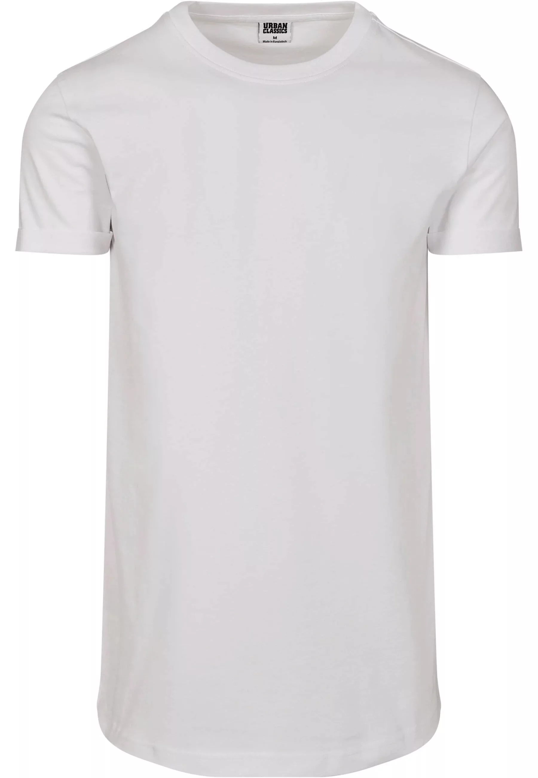 URBAN CLASSICS T-Shirt "Urban Classics Herren Short Shaped Turn Up Tee" günstig online kaufen