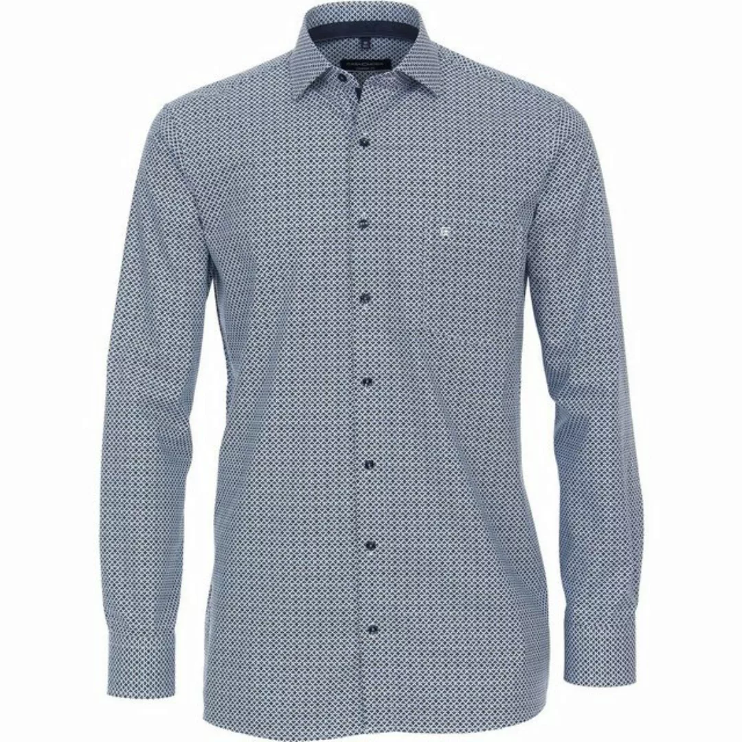 CASAMODA Langarmhemd Große Größen Langarmhemd bügelfrei blau-weiß gemustert günstig online kaufen