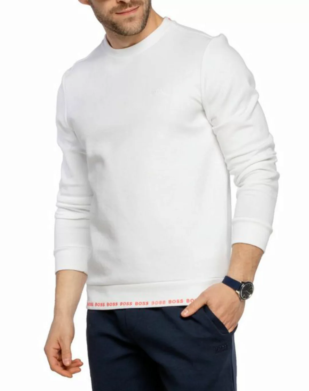 BOSS Sweatshirt HUGO BOSS Salbo 1 Pullover Retro Sweater Sweatshirt Jumper günstig online kaufen