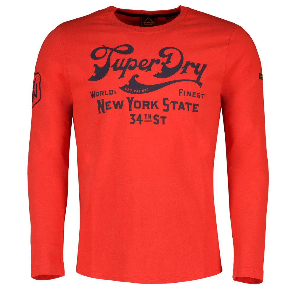 Superdry Script Style Workwear Langarm-t-shirt 2XS Americana Red günstig online kaufen