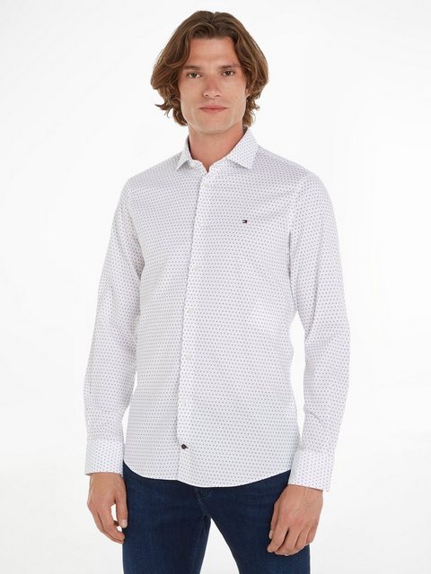 Tommy Hilfiger Businesshemd CL-W OXF CIRCLE PRINT SHIRT SF günstig online kaufen