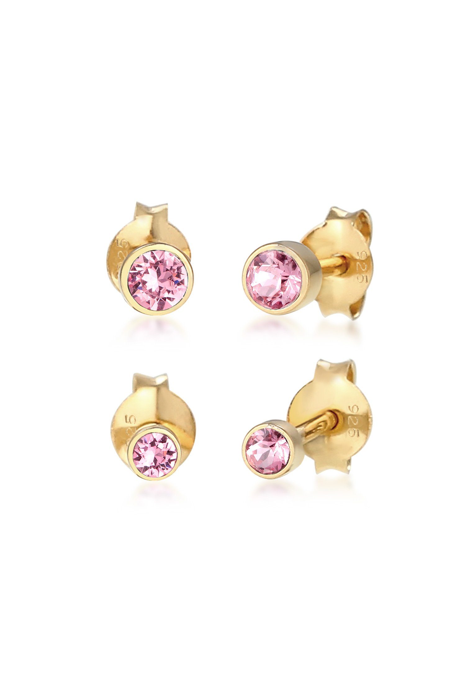 Elli Ohrring-Set Ohrstecker Set Weiß 925 günstig online kaufen