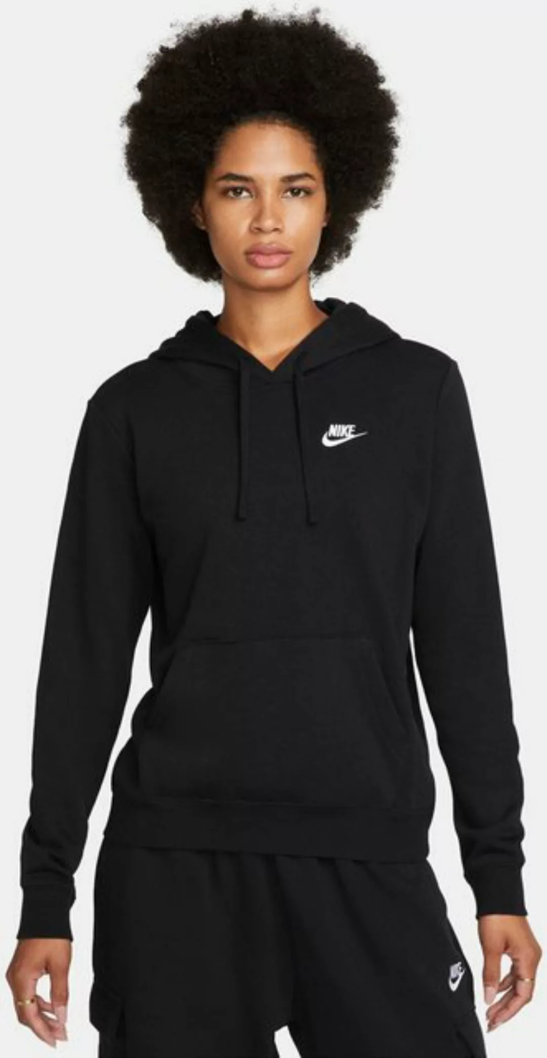 Nike Kapuzensweatshirt W NSW CLUB FLC STD PO HDY BLACK/WHITE günstig online kaufen