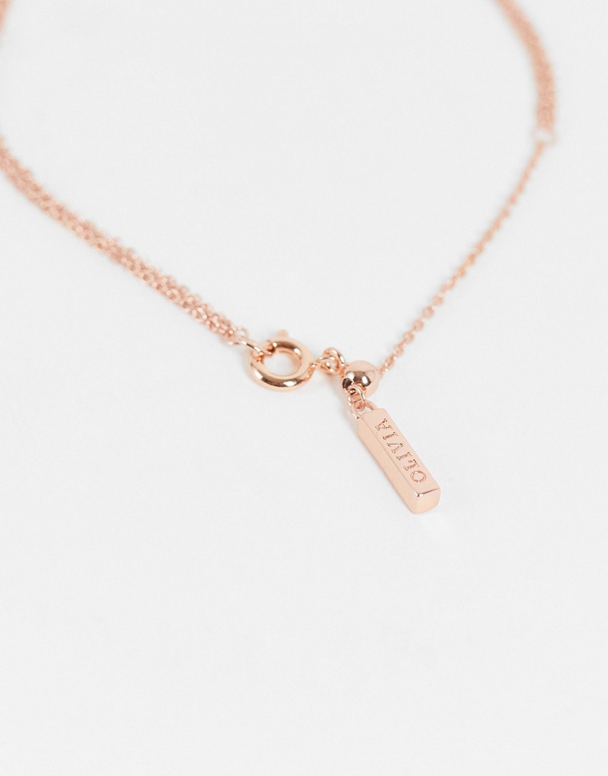 Olivia Burton – Mit Strasssteinen verziertes Armband in Roségold im Bienend günstig online kaufen