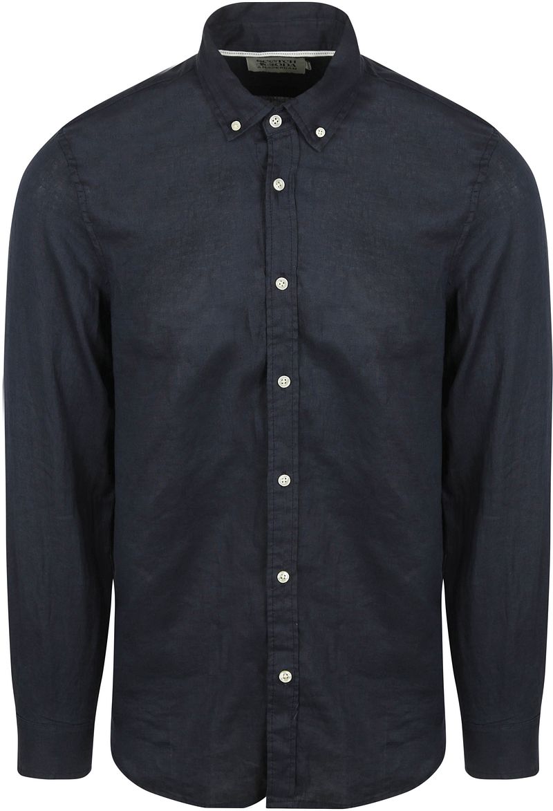 Scotch and Soda Leinen Hemd Navy - Größe M günstig online kaufen