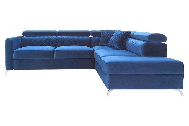 JVmoebel Ecksofa Ecksofa L-Form Couch Design Polster Textil Bettfunktion St günstig online kaufen