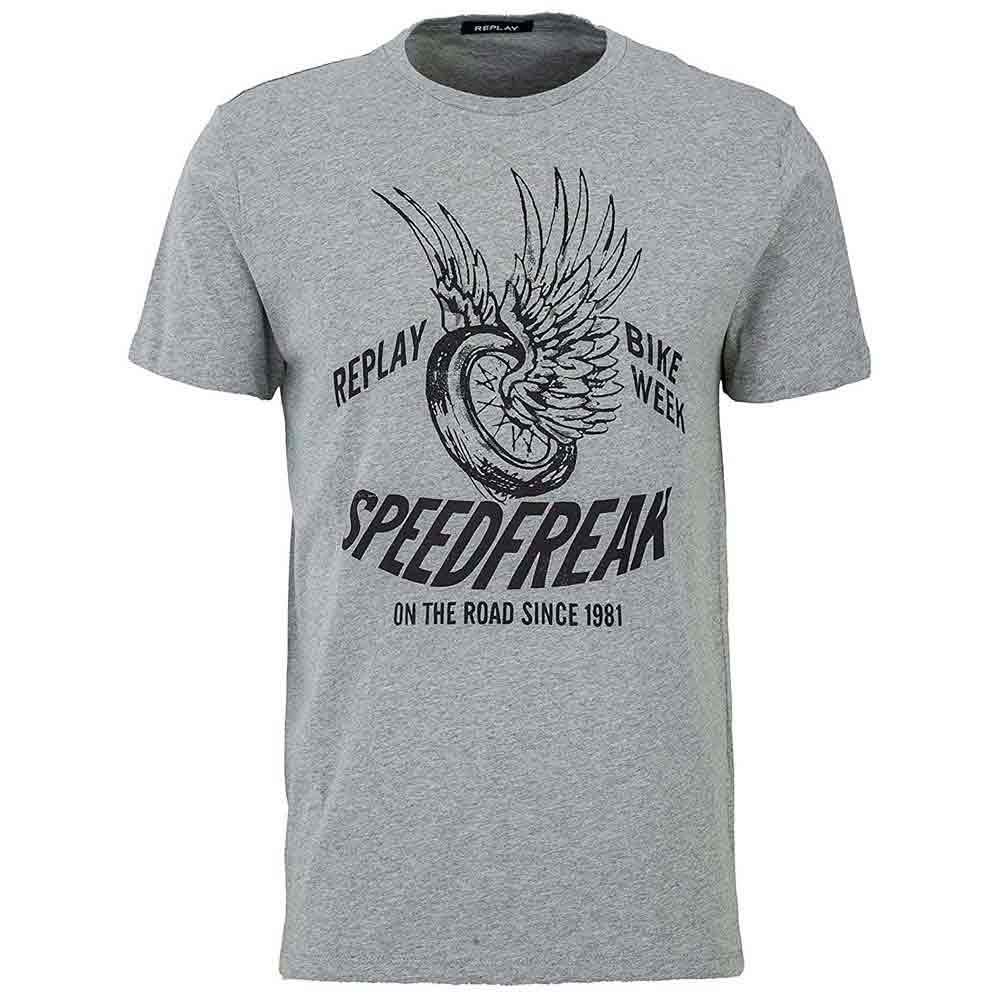 Replay M6130.000.2660.m02 T-shirt S Grey Melange günstig online kaufen