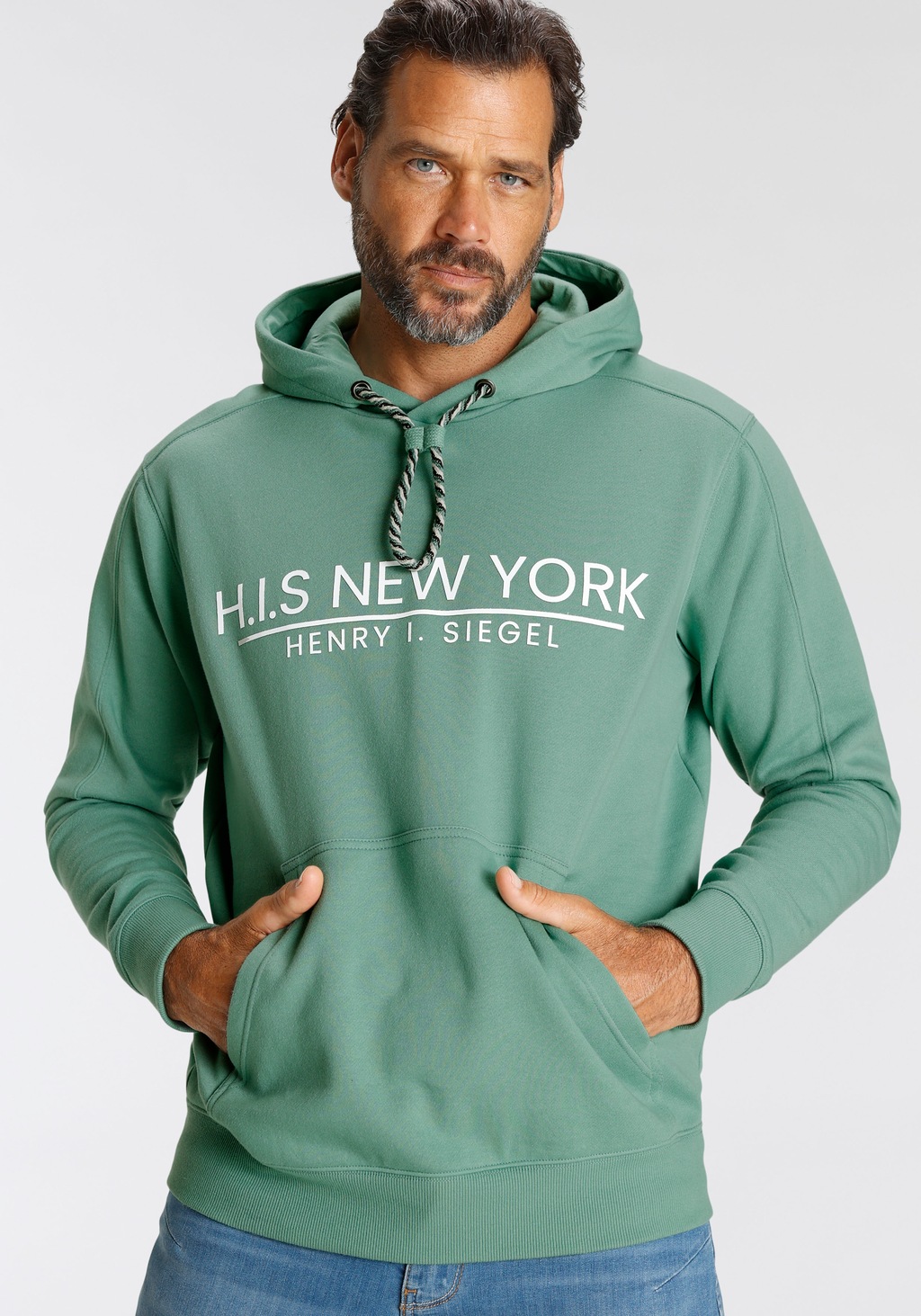 H.I.S Sweatshirt mit mehrfarbigem Kragen günstig online kaufen