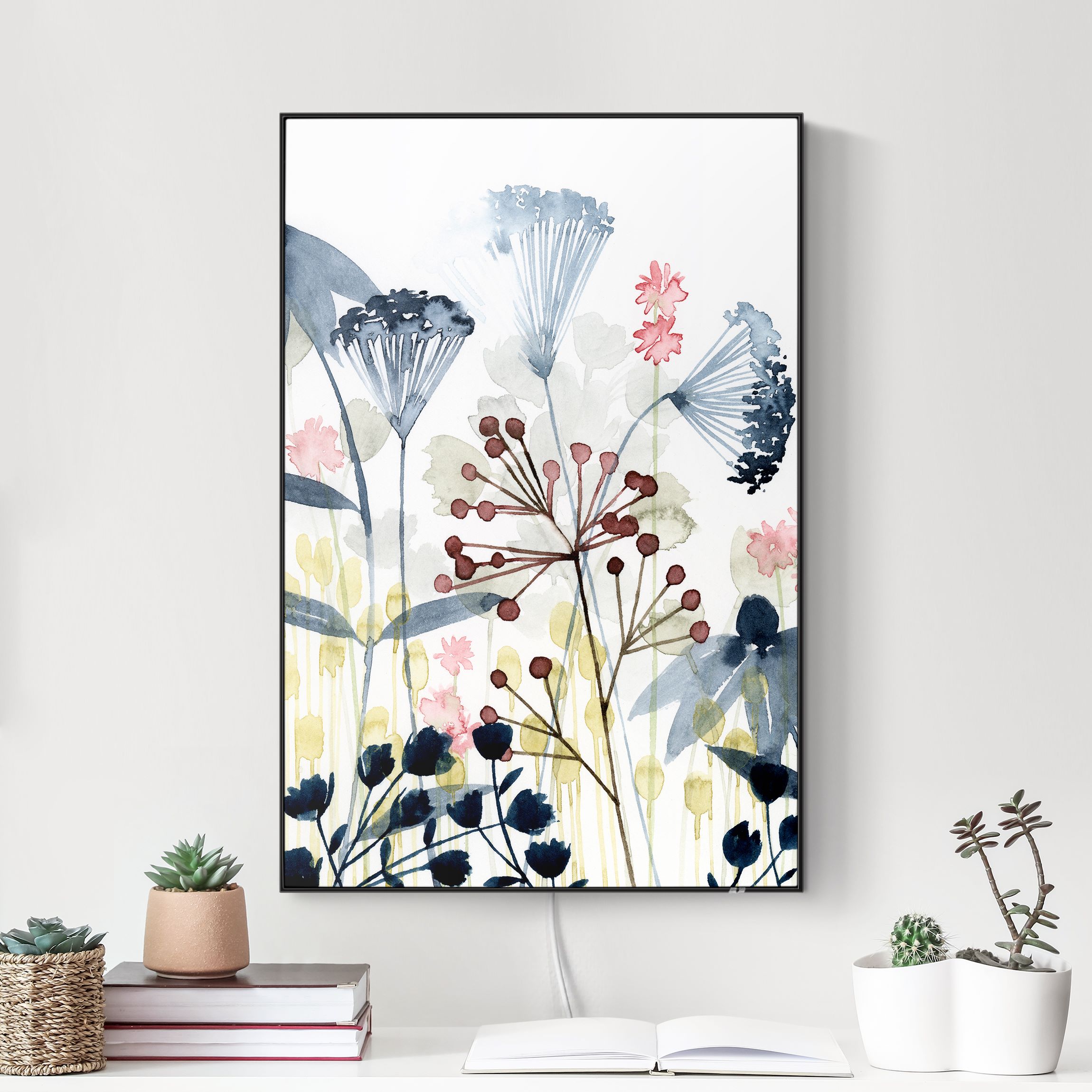 LED-Wechselbild Wildblumen Aquarell I günstig online kaufen