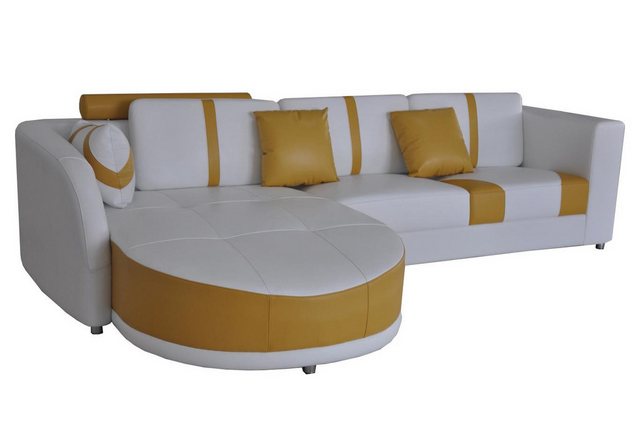 Xlmoebel Sofa Lederecksofa Polstersitzcouch modernes Design, Hergestellt in günstig online kaufen