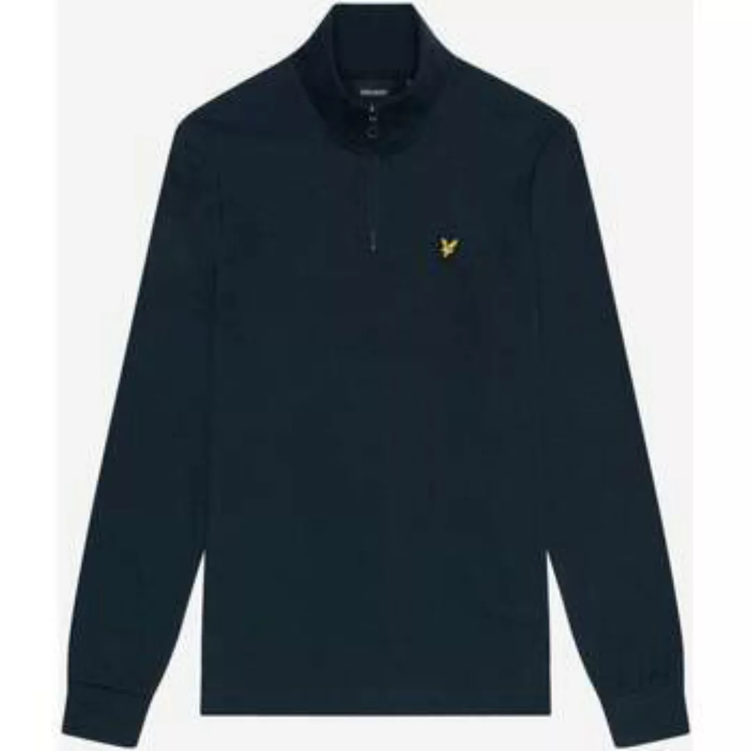 Lyle & Scott  Pullover Interlock-Viertelreißverschluss – Dunkelmarine günstig online kaufen