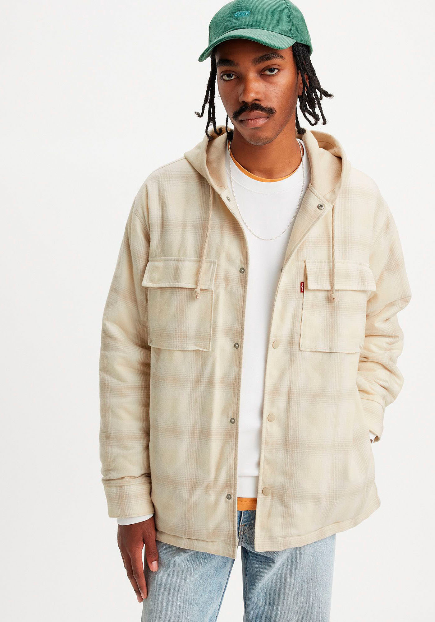 Levis Hemdjacke "HOODED JACK WORKER NEUTRALS", mit Kapuze günstig online kaufen