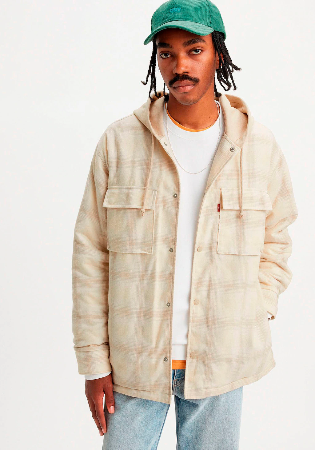 Levis Hemdjacke "HOODED JACK WORKER NEUTRALS", mit Kapuze günstig online kaufen