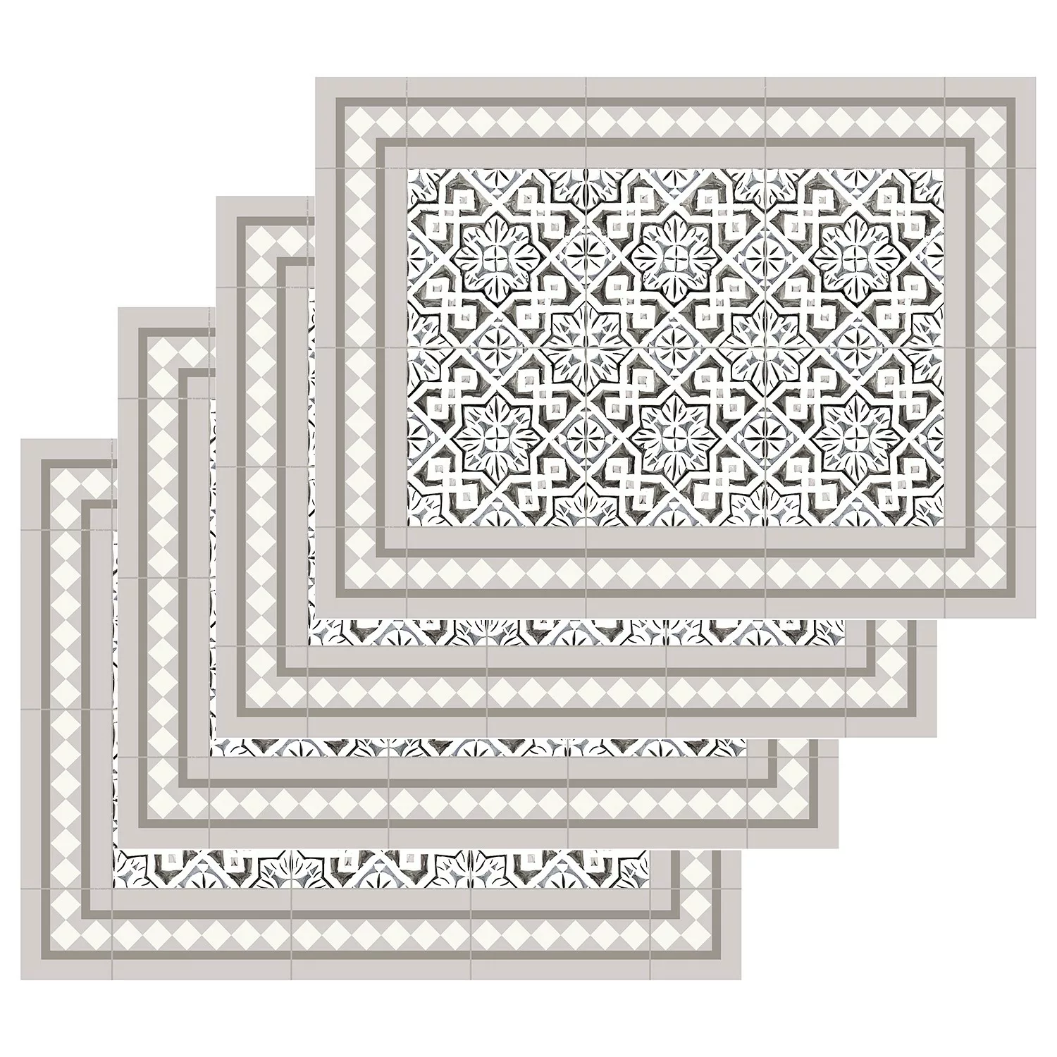 Contento Platzset »Matteo, Tiles, moroccan beige«, (Set, 4 St.) günstig online kaufen