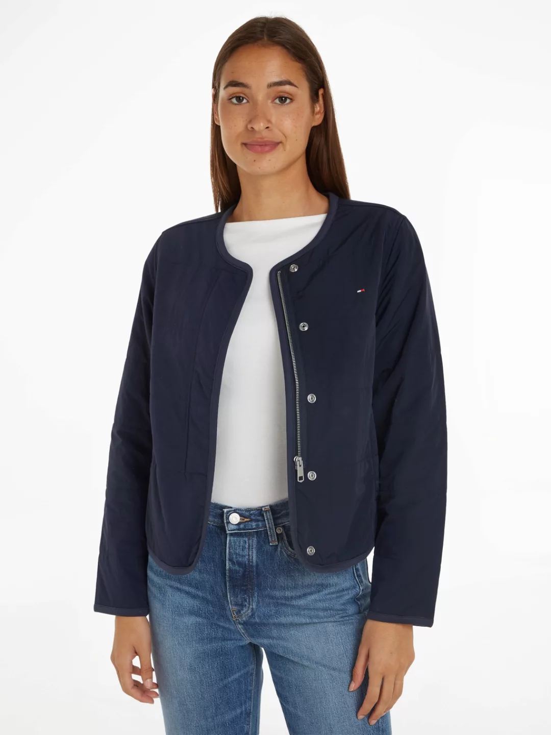 Tommy Hilfiger Steppjacke JERSEY LINED JACKET mit Tommy Jeans Logo-Flag günstig online kaufen