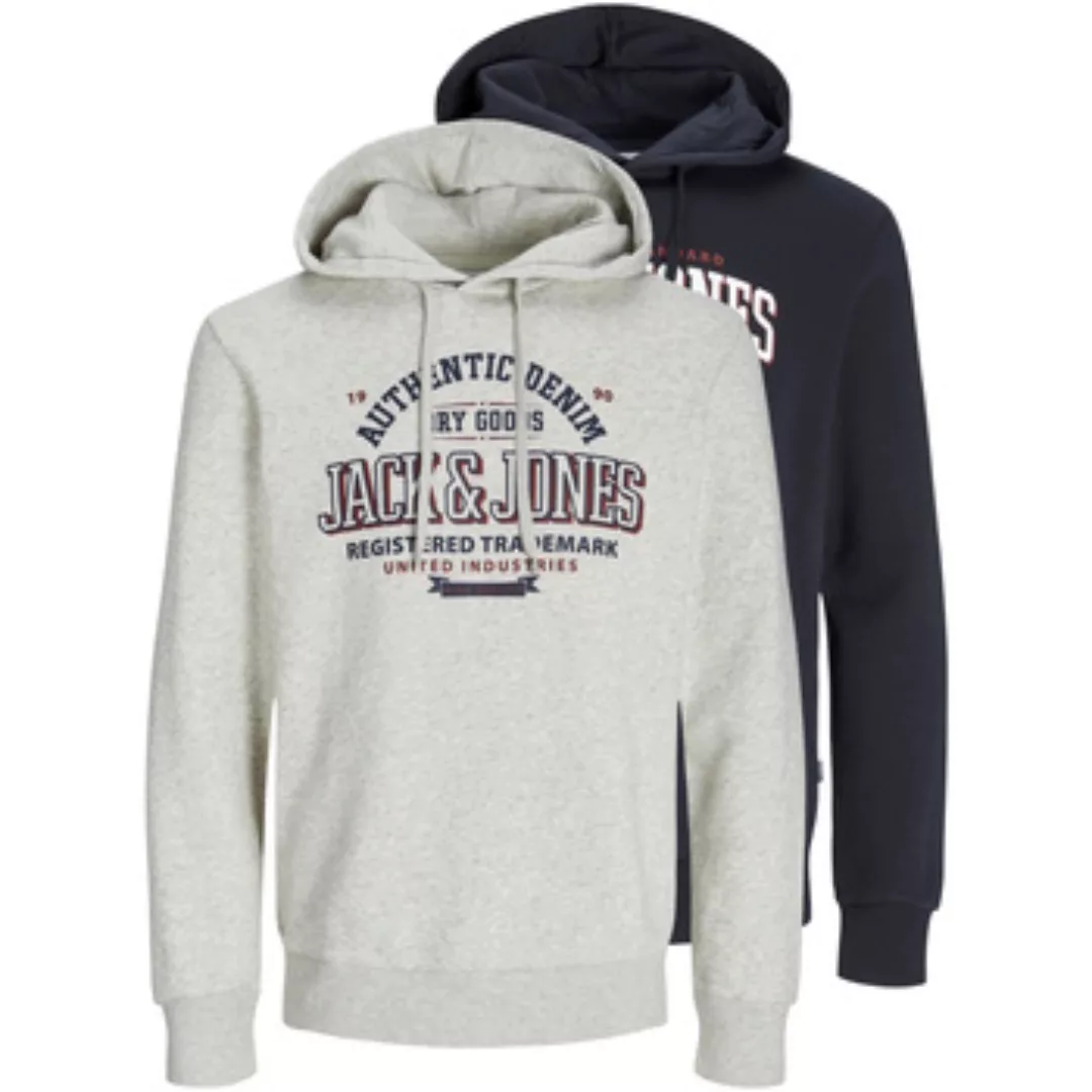 Jack & Jones Kapuzensweatshirt "JJELOGO SWEAT HOOD 2 COL 24/25 2PK MP" günstig online kaufen