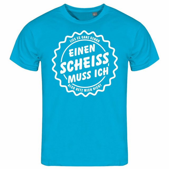 deinshirt Print-Shirt Herren T-Shirt Einen Scheiß muss Ich Funshirt mit Mot günstig online kaufen
