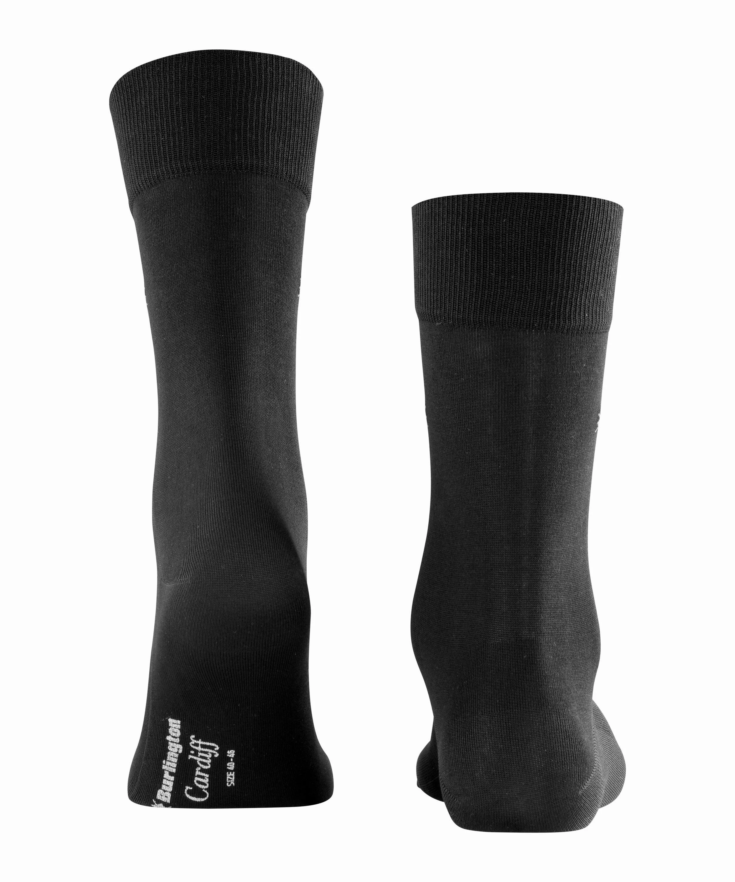 Burlington Cardiff Herren Socken, 40-46, Grau, Uni, Baumwolle, 21036-309502 günstig online kaufen