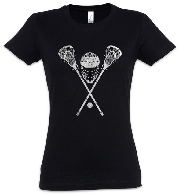 Urban Backwoods Print-Shirt Lacrosse Gear Damen T-Shirt Spieler Passion Spo günstig online kaufen