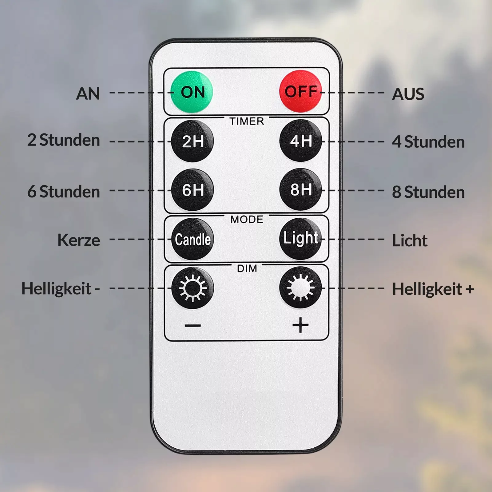 LED Echtwachs Kerzen 10er-Set inkl. Fernbedienung günstig online kaufen