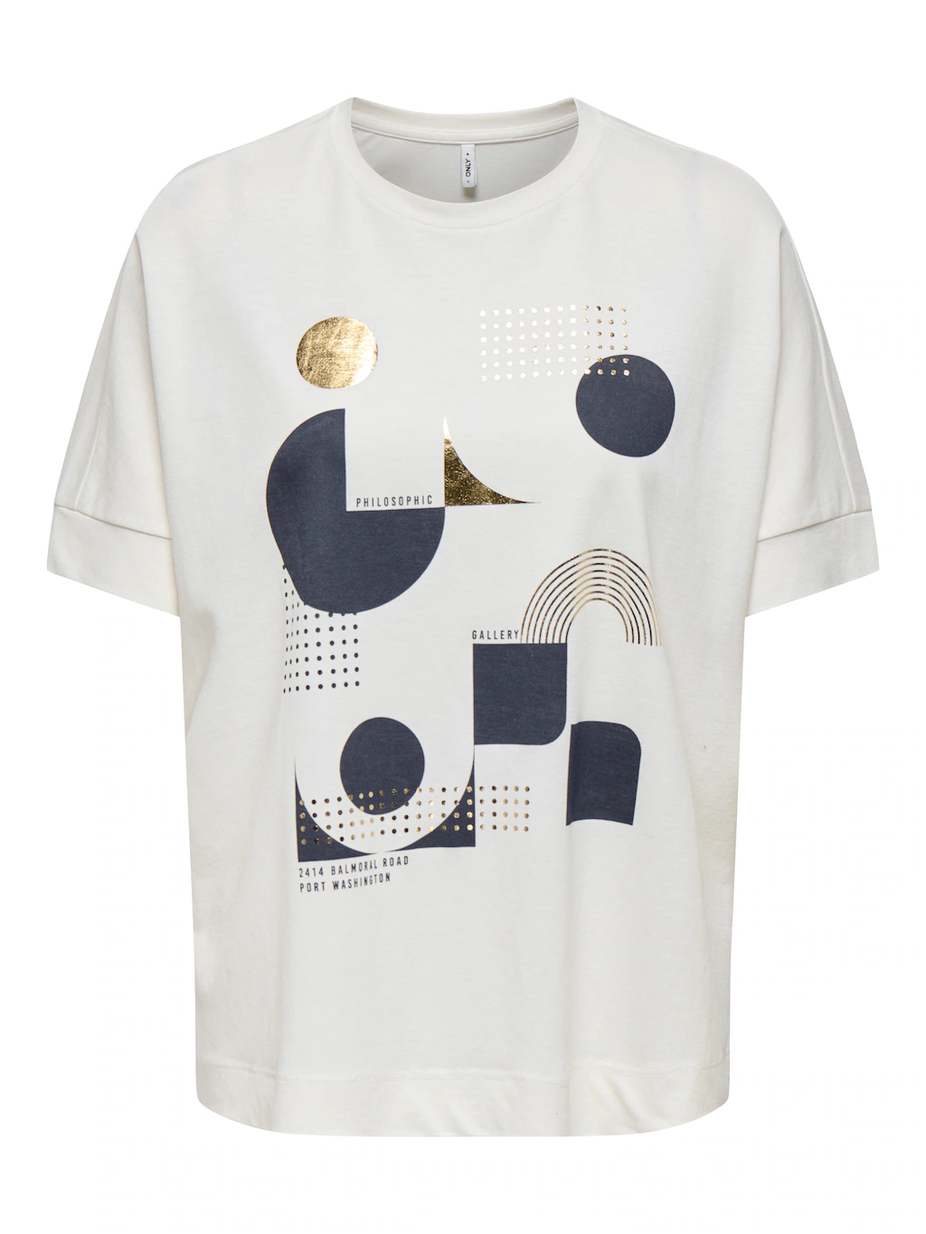 ONLY Kurzarmshirt "ONLJANY S/S O-NECK PRINT TOP BOX JRS" günstig online kaufen