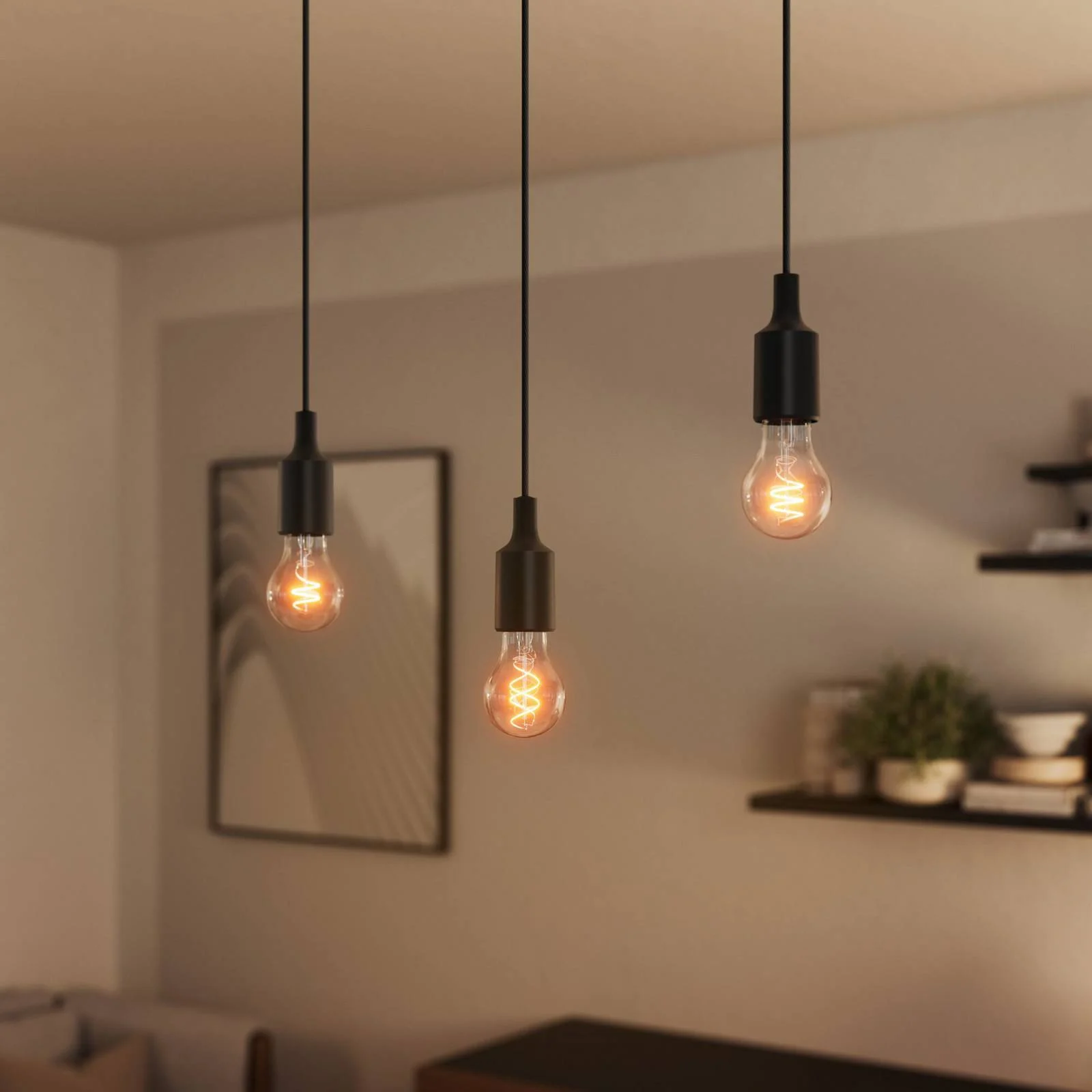 OSRAM Hängelampe VINTAGE 1906 BELL schwarz Kunststoff Ø 9 cm günstig online kaufen