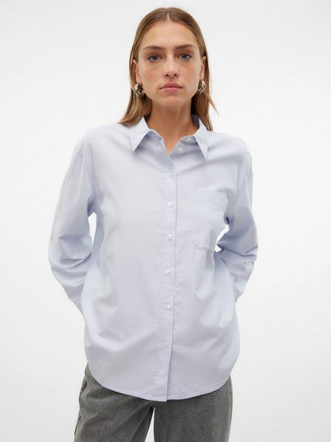 Vero Moda Blusenshirt Bluse locker geschnitten Hemdkragen Streifenmuster 78 günstig online kaufen