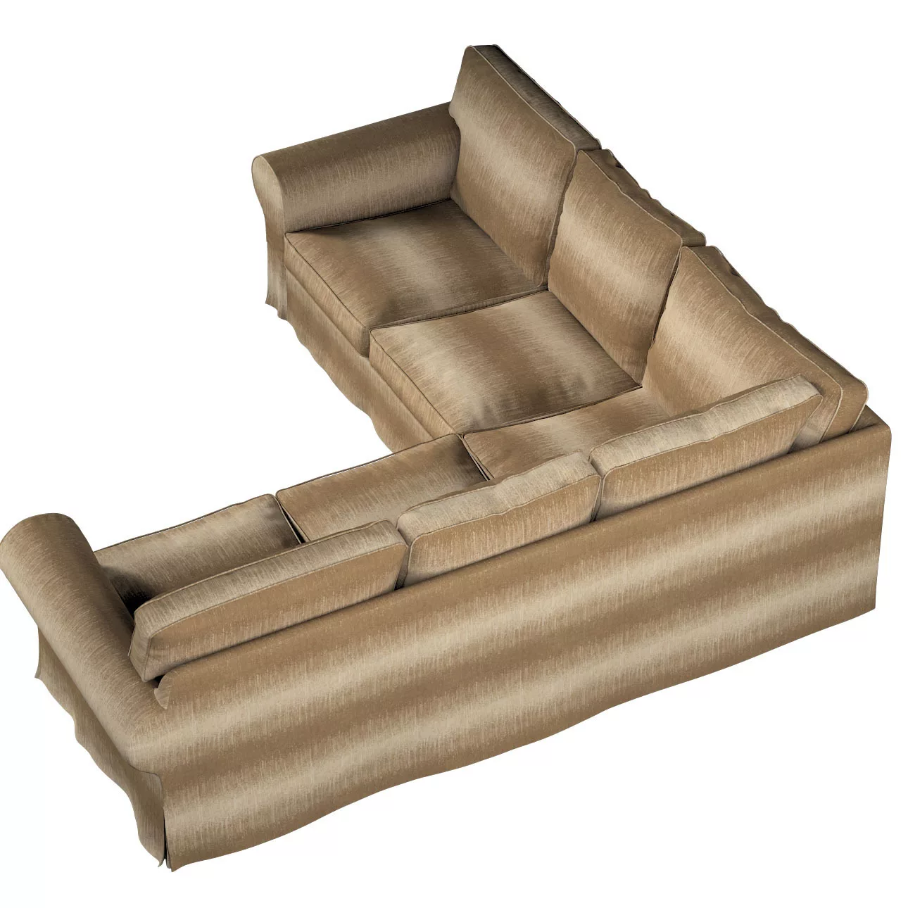 Bezug für Ektorp Ecksofa, creme-beige, Sofahusse für Ektorp Ecksofa, Living günstig online kaufen