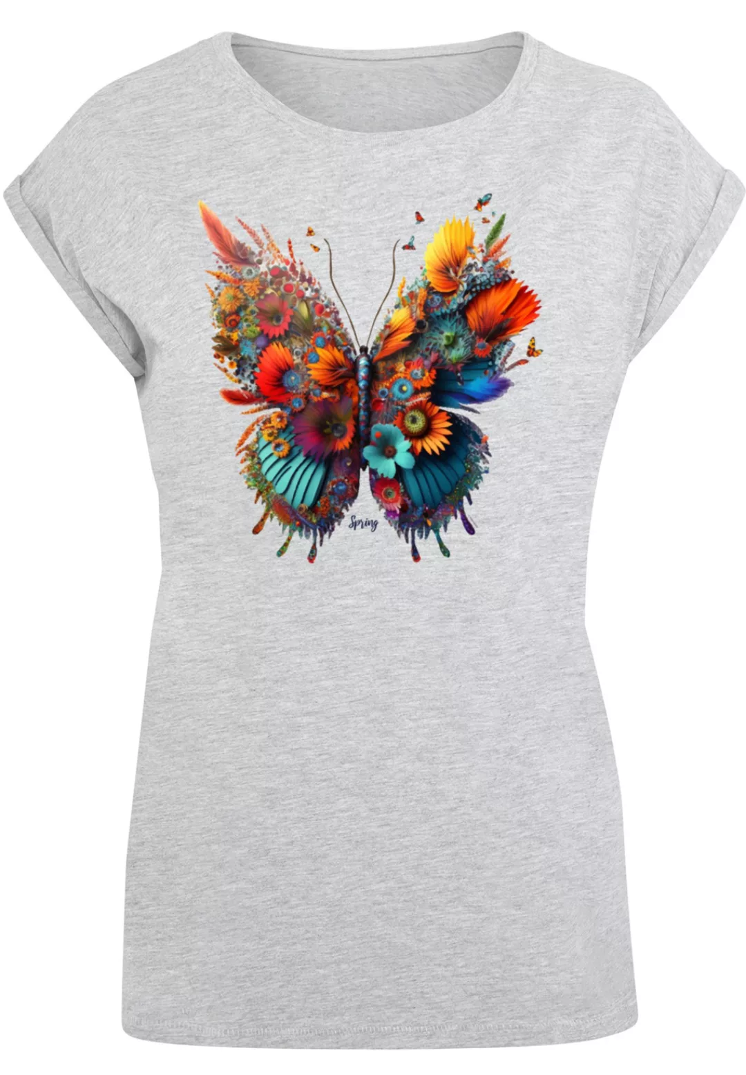 F4NT4STIC T-Shirt "Schmetterling Blumen", Print günstig online kaufen