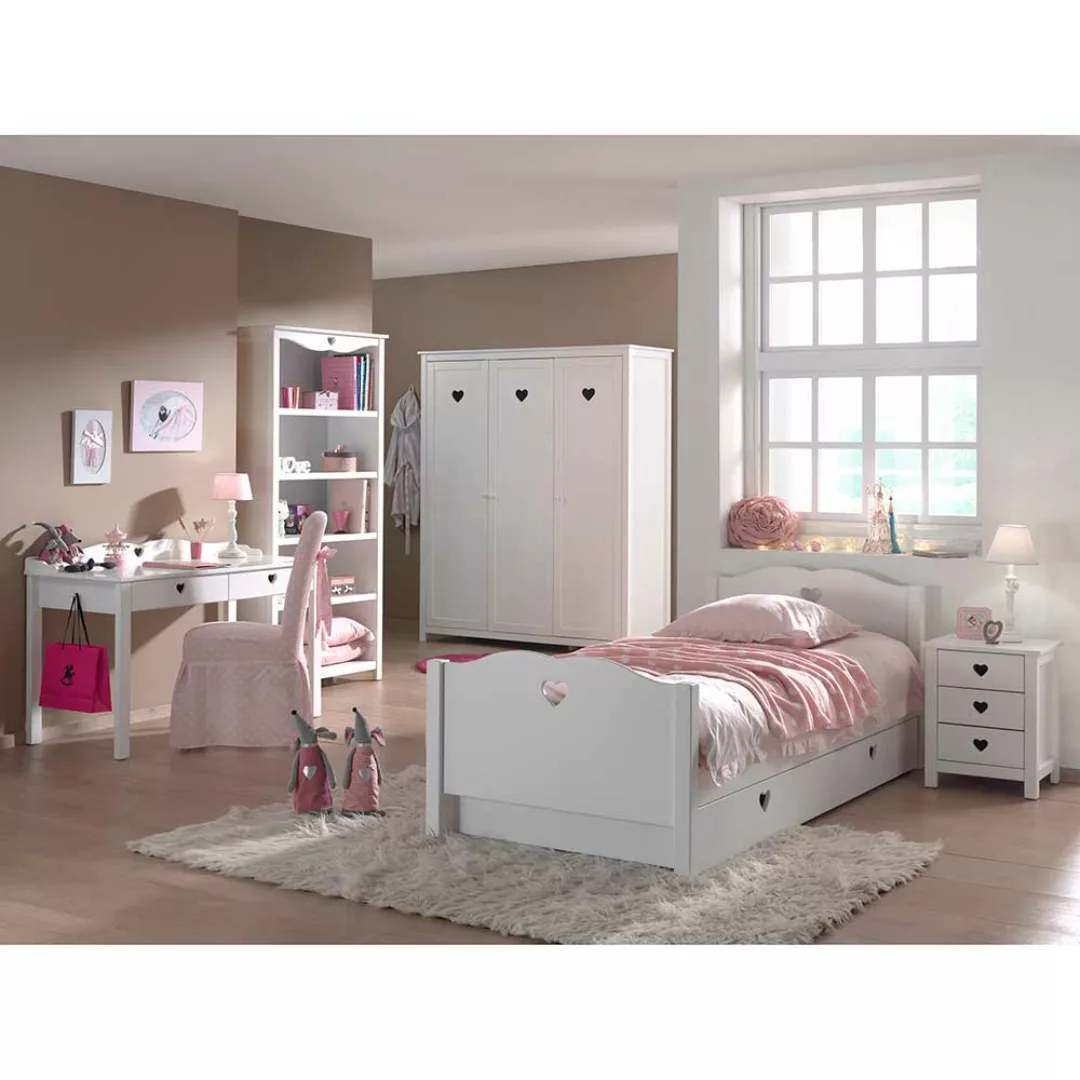 Mädchenzimmer in Weiß komplett (sechsteilig) günstig online kaufen