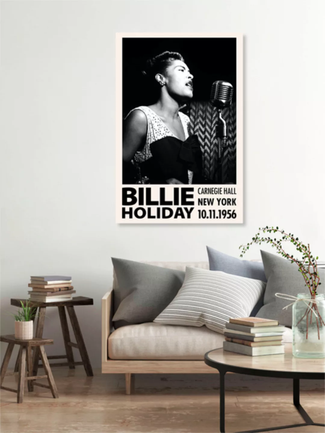 Poster / Leinwandbild - Billie Holiday At Carnegie Hall günstig online kaufen