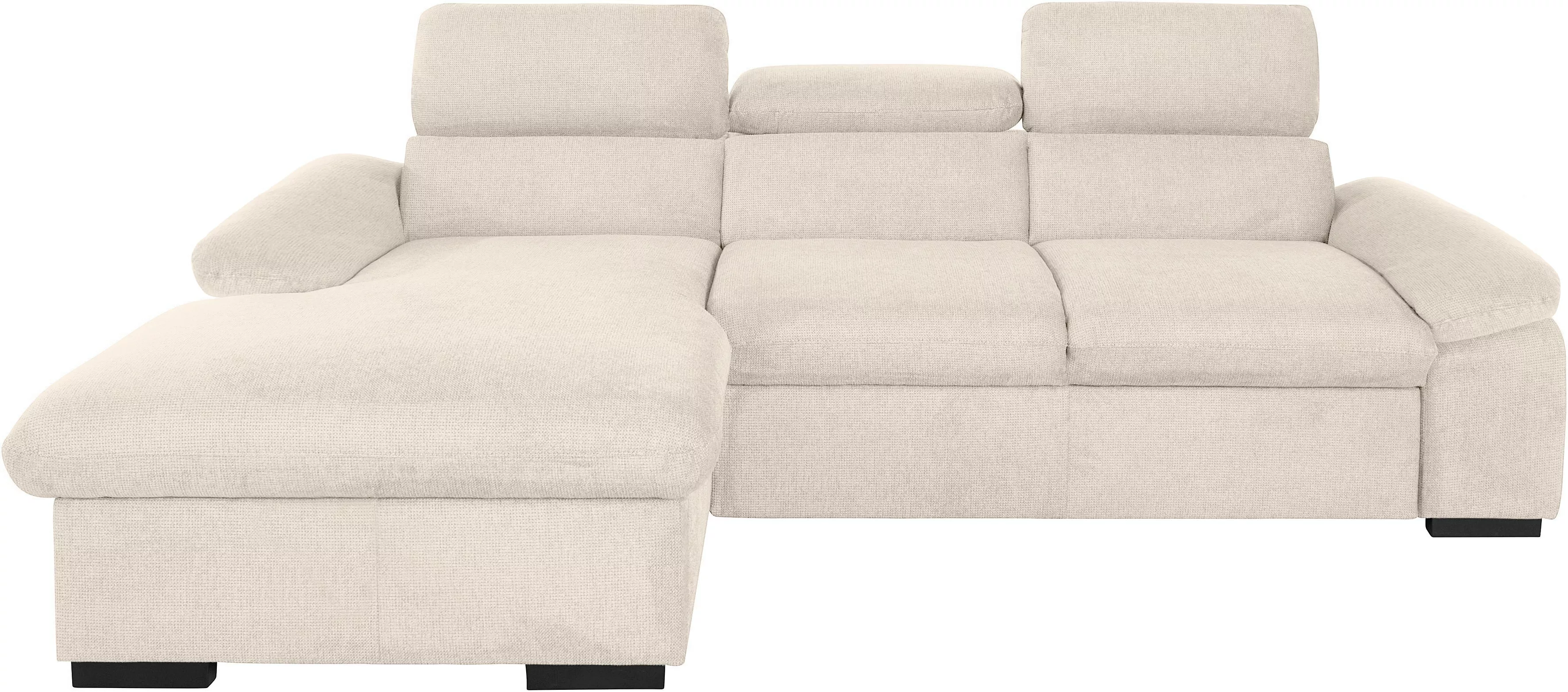 COTTA Ecksofa »Lola L-Form«, (Set, mit Hocker), mit Hocker & Kopfteilfunkti günstig online kaufen