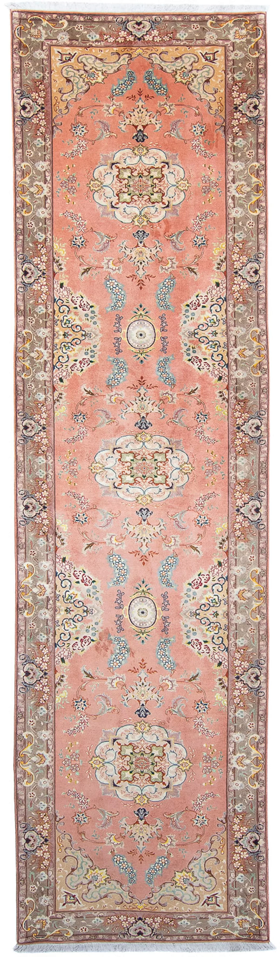 morgenland Orientteppich »Perser - Täbriz - Royal - 389 x 93 cm - hellrot«, günstig online kaufen