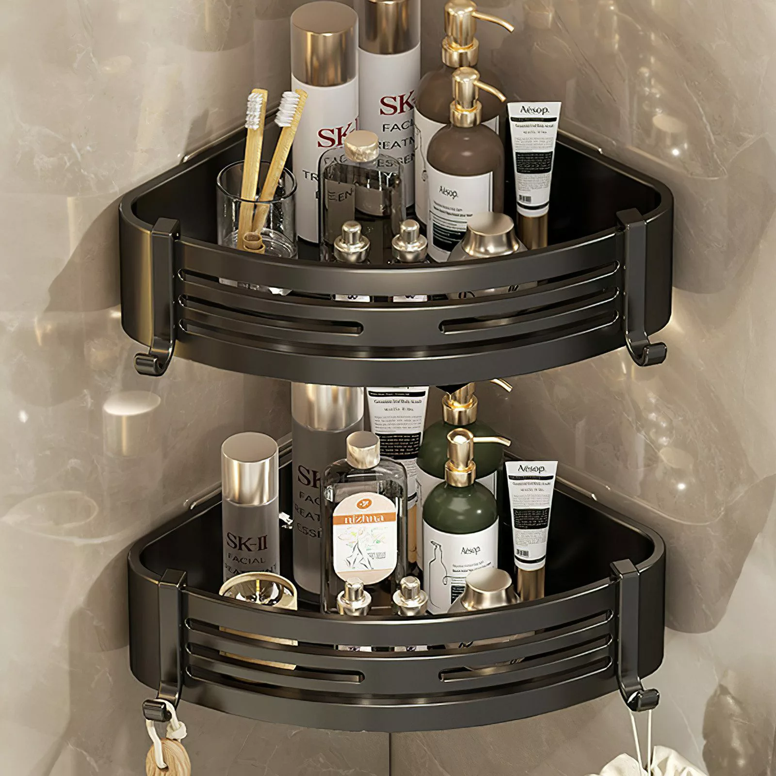 Fanttik Duschregal Duschablage ohne Bohren Badezimmer günstig online kaufen