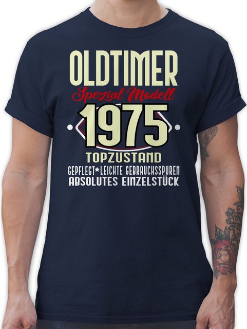 Shirtracer T-Shirt Oldtimer Spezial Modell 1975 Fünfzigster 50. Geburtstag günstig online kaufen