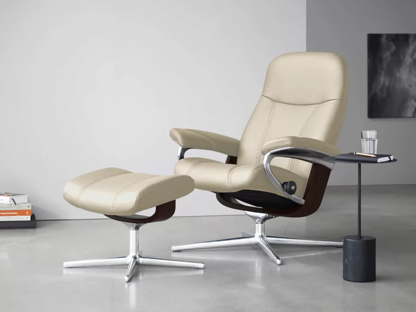 Stressless Relaxsessel "Consul", (Set, Relaxsessel mit Hocker), mit Hocker, günstig online kaufen