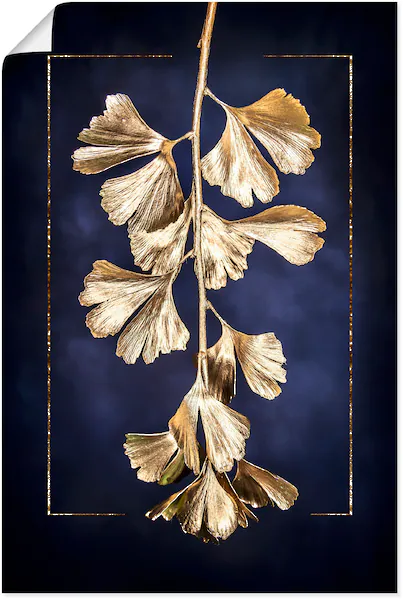 Artland Wandbild "Goldener Gingko", Blätterbilder, (1 St.), als Leinwandbil günstig online kaufen