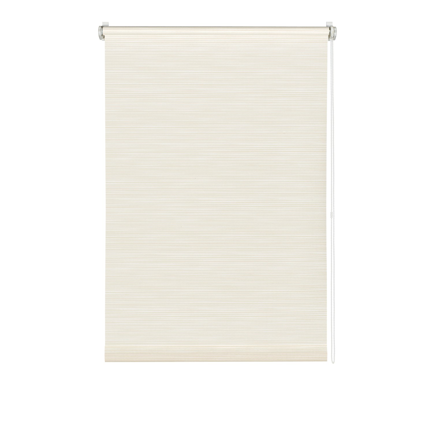 Gardinia EasyFix Rollo Dekor Streifen 120 cm x 150 cm Weiß-Beige günstig online kaufen