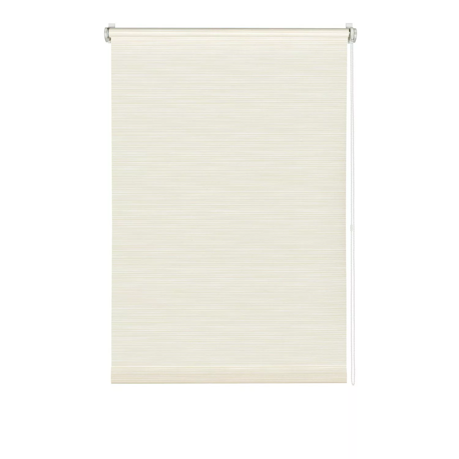 Gardinia EasyFix Rollo Dekor Streifen 100 cm x 150 cm Weiß-Beige günstig online kaufen