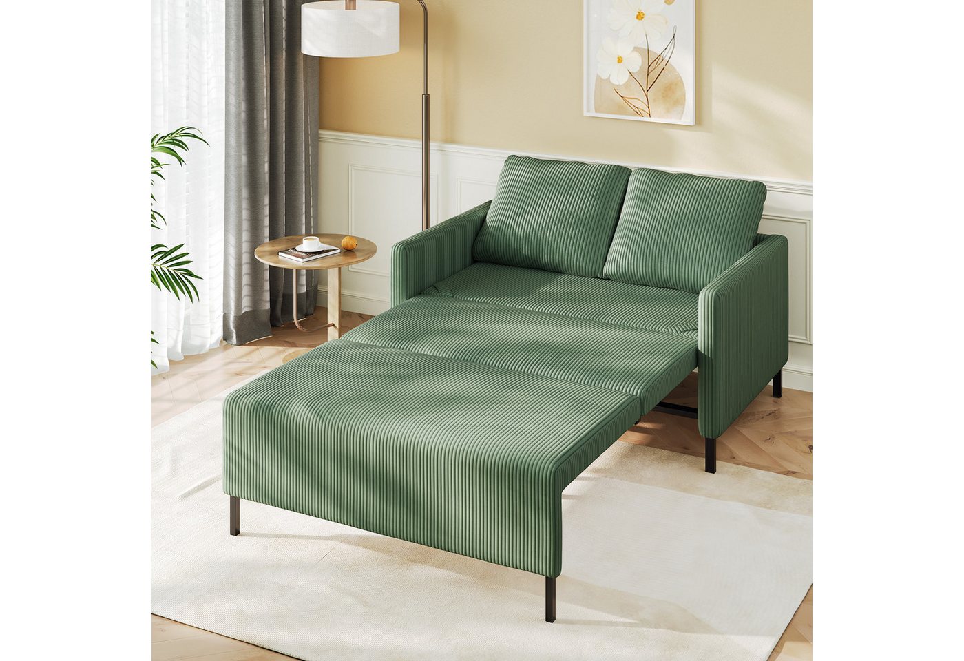 NAIMP Schlafsofa 180x 105CM In voller Größe Kordsofa Ausziehmechanismus Des günstig online kaufen