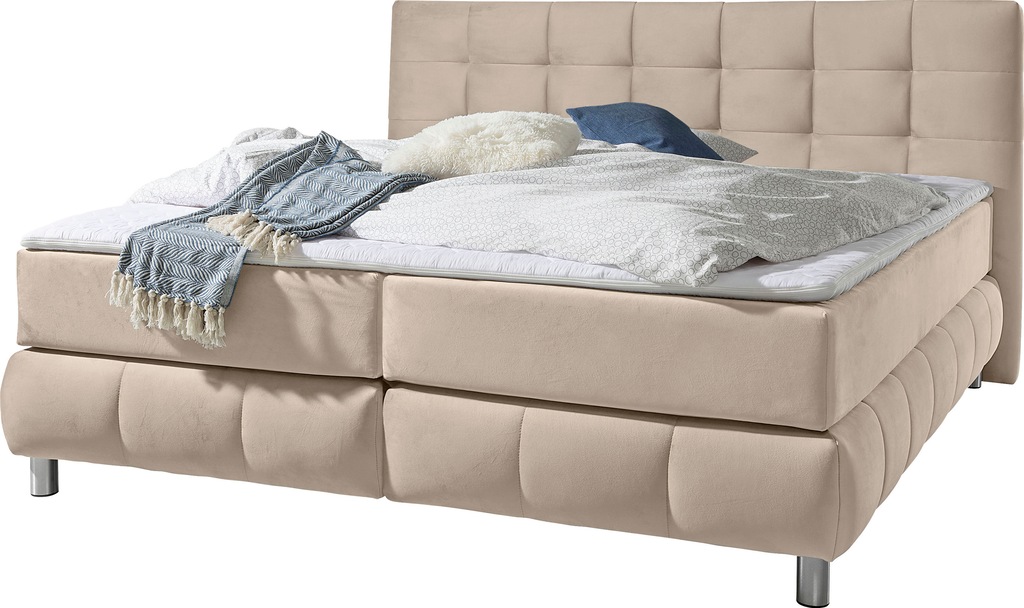 andas Boxspringbett "Salo", incl. Topper, 6 Breiten, 2 Härtegrade, TFK auch günstig online kaufen