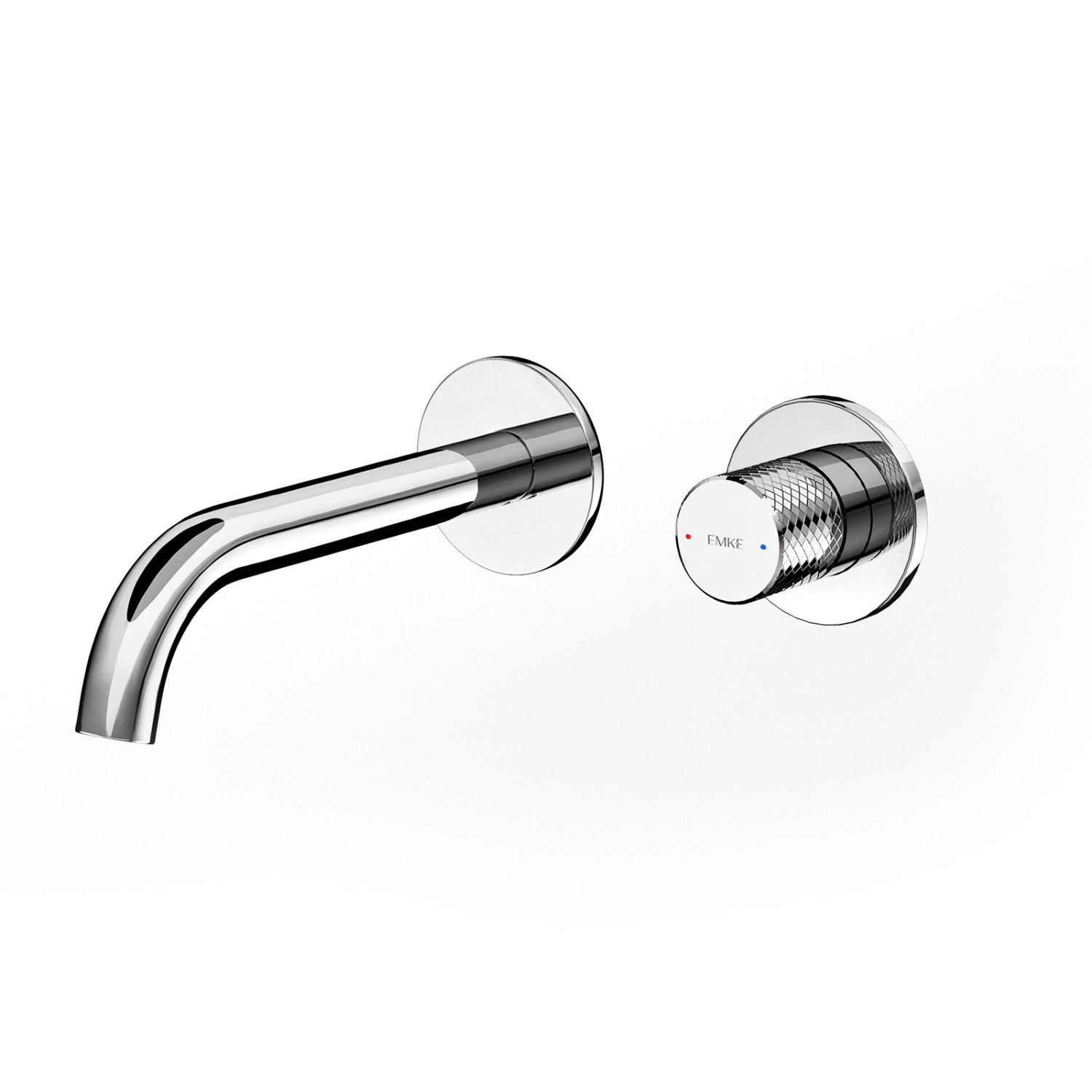 Emke Waschtischarmatur Unterputz für Wandmontage Chrom Wasserhahn Badarmatu günstig online kaufen