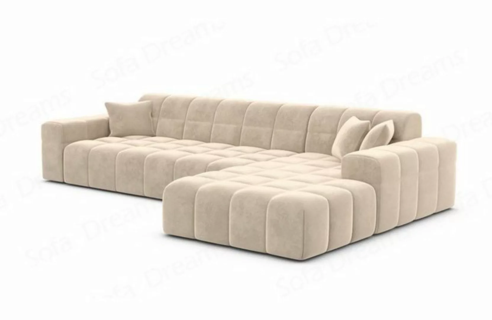 Sofa Dreams Ecksofa Stoffsofa Ibiza L Form kurz Stoff Modern Eckcouch Sofa günstig online kaufen