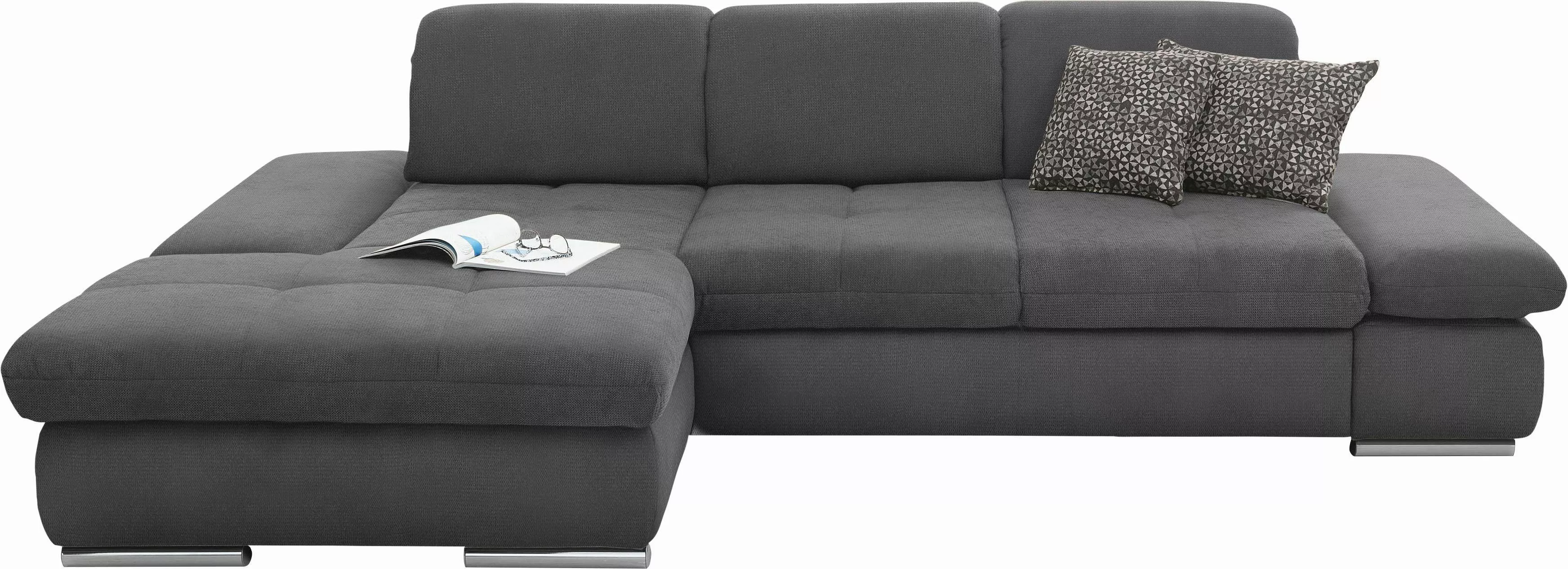 set one by Musterring Ecksofa »SO4100 V«, mit verstellbaren Kopfteilen, wah günstig online kaufen