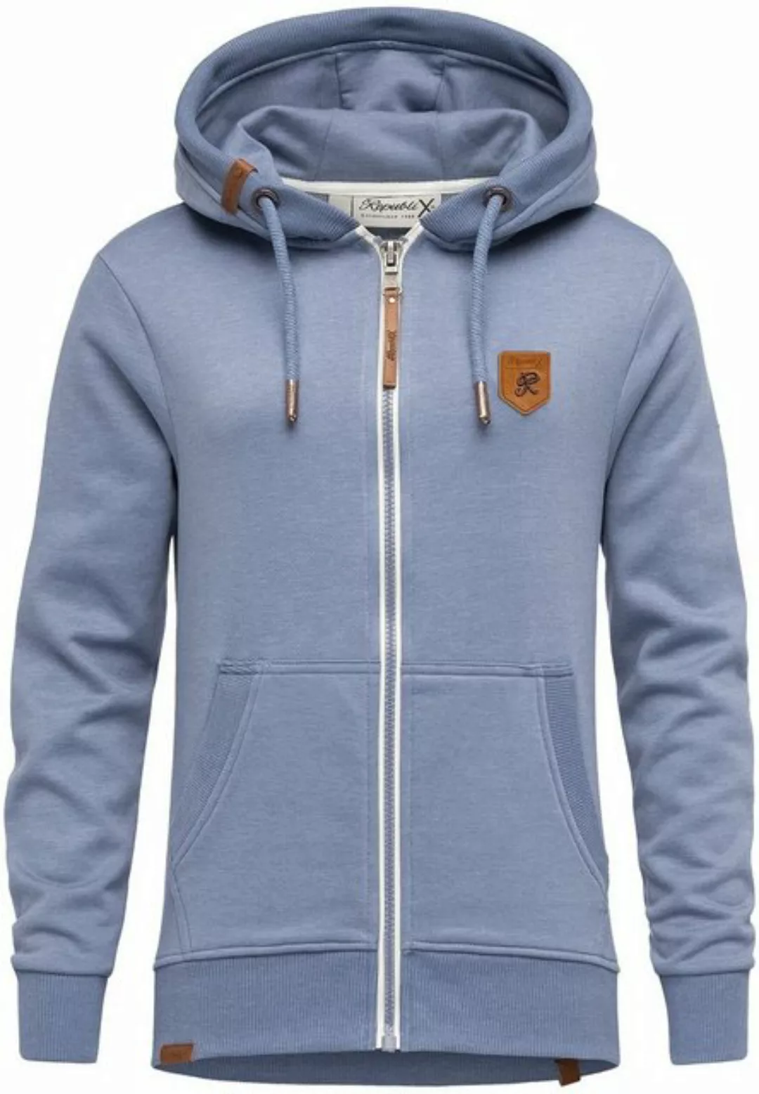 REPUBLIX Kapuzenpullover VIVAN Damen Hoodie Sweatshirt Pullover Zipper Jack günstig online kaufen