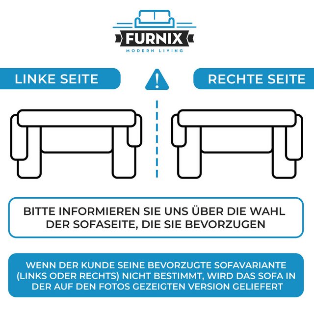 Furnix Wohnlandschaft Zante Couch Schlafsofa U-Sofa mit Schlaffunktion Lede günstig online kaufen